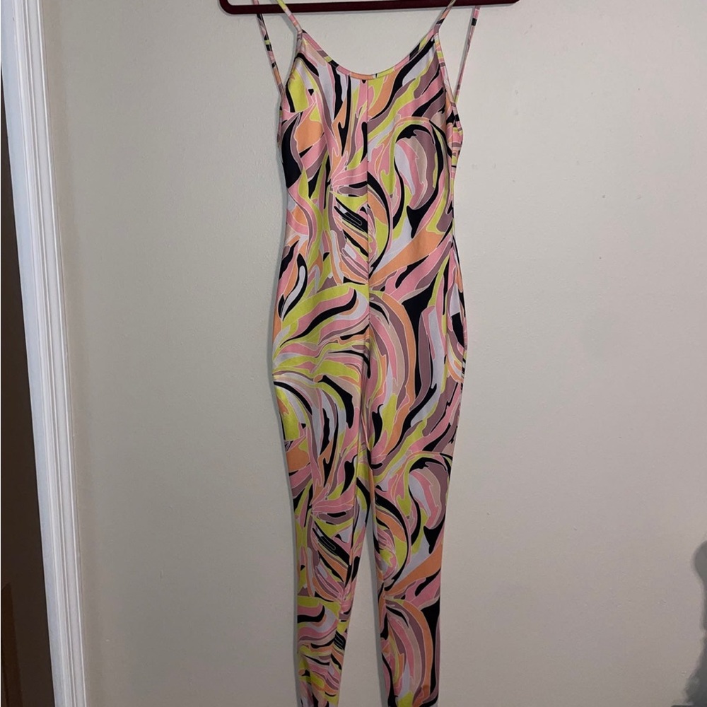 colorful catsuit